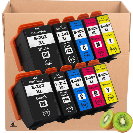 10x Huismerk Inktcartridges 202XL geschikt voor Epson XP-6000 XP-6001 XP-6005 XP-6100 XP-6105