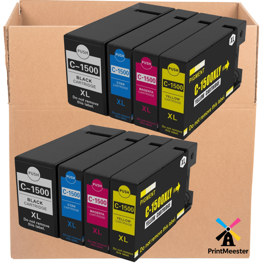 8x Huismerk Inktcartridges PGI-1500XL geschikt voor Canon Maxify MB2050 MB2350
