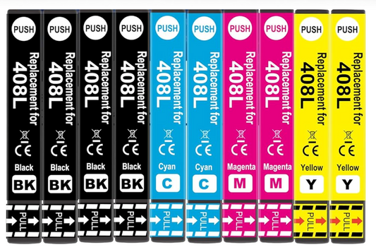 10x Huismerk Inktcartridges 408XL geschikt voor Epson WorkForce Pro WF-C4810DTWF WF-C4310DW