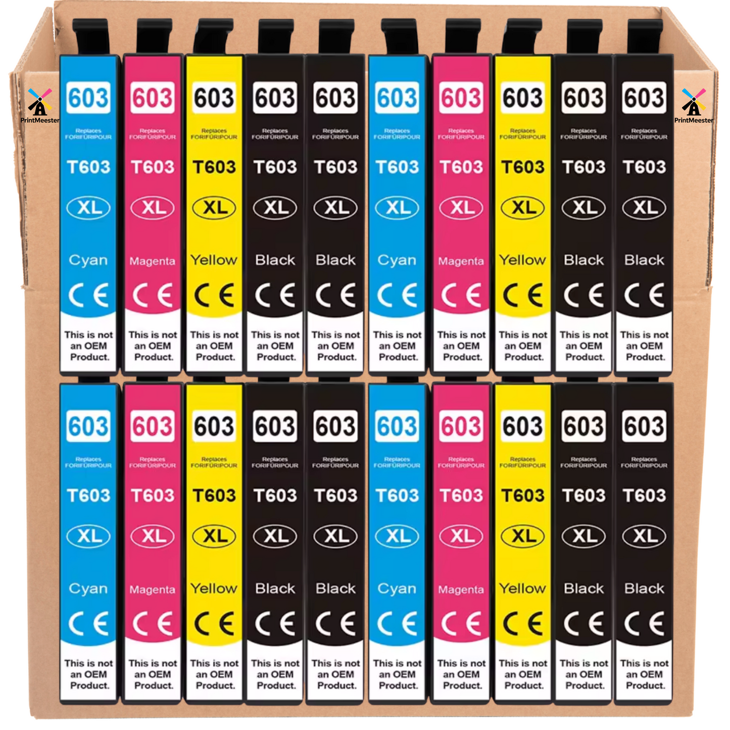 20x Huismerk Inktcartridges 603XL geschikt voor Epson XP-2100 XP-3100 XP-4100 WF-2810 WF-2830 WF-2850