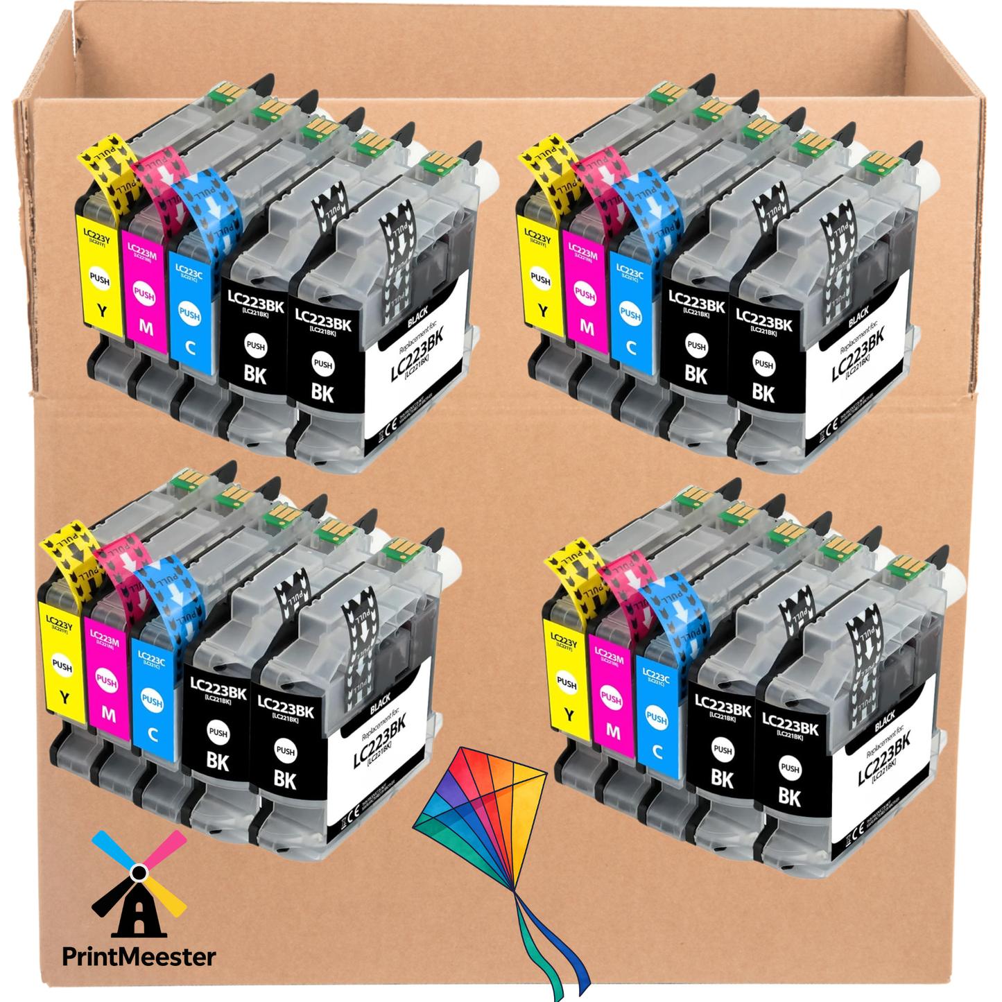 20 Huismerk compatibele voor Brother LC223 XL inktcartridges voor MFC-J5320DW MFC-J5620DW DCP-J4120DW DCP-J562DW
