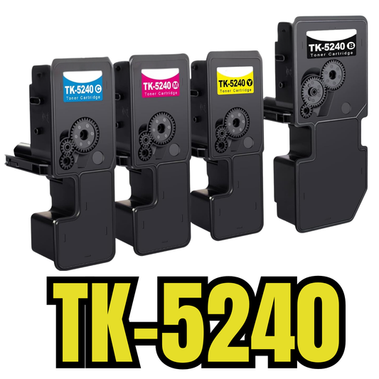 Voordeelpak 4-pack Huismerk Toners TK-5240 - Geschikt voor Kyocera Ecosys M5526 / P5026 - Zwart, Cyaan, Magenta, Geel