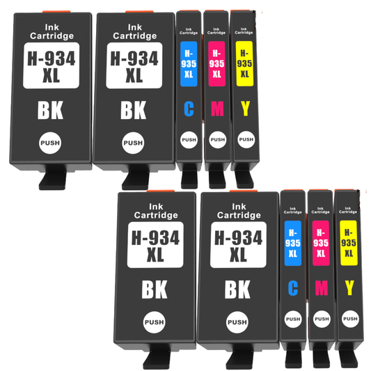 10x Huismerk Inktcartridges 934XL 935XL geschikt voor HP OfficeJet Pro 6230 6820 6830