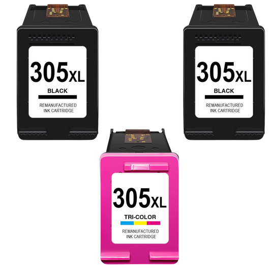 3x Huismerk Inktcartridges 305XL geschikt voor HP DeskJet 2720e 4120e Envy 6020e 6420e