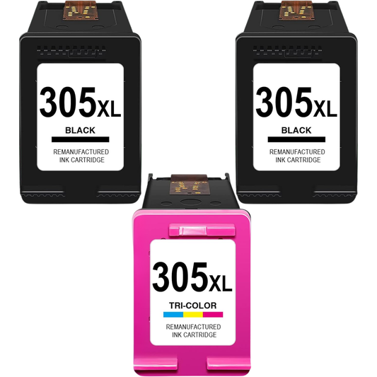 3x Huismerk Inktcartridges 305XL geschikt voor HP DeskJet 2720e 4120e Envy 6020e 6420e