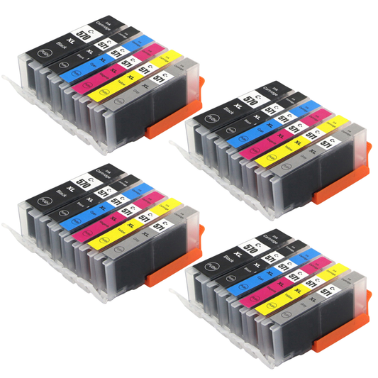 20x Huismerk Inktcartridges PGI-570XL CLI-571XL geschikt voor Canon PIXMA MG5750 TS5050 MG6850