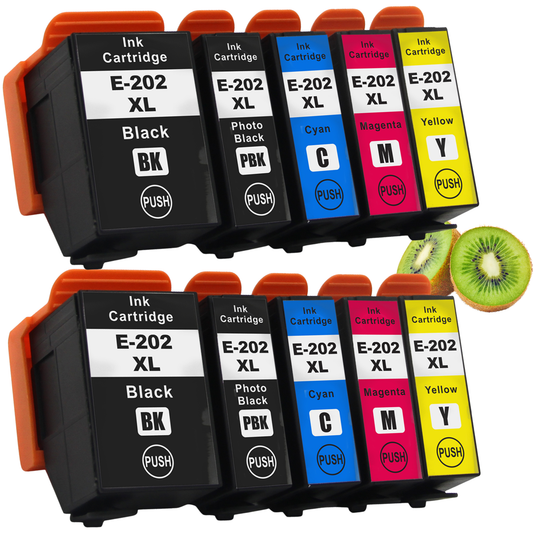 10x Huismerk Inktcartridges 202XL geschikt voor Epson XP-6000 XP-6001 XP-6005 XP-6100 XP-6105
