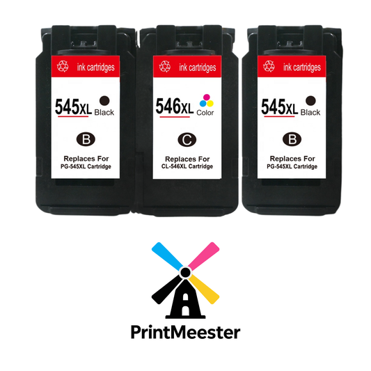 3 compatibele Canon PG-545XL CL-546XL inktcartridges voor Pixma IP2850 MG2450 MG2550 MG2950 MX495 TS3150 TS3350 TS305 TS205 TR4550 TR4650