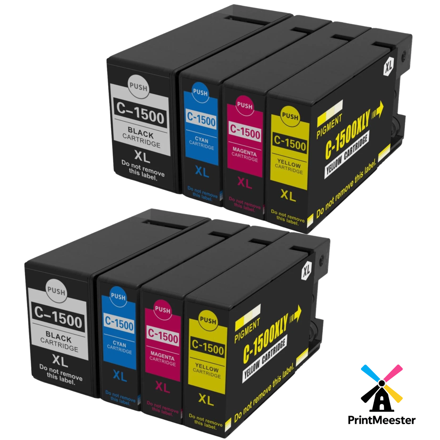 8x Huismerk Inktcartridges PGI-1500XL geschikt voor Canon Maxify MB2050 MB2350