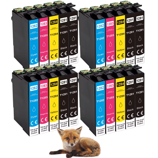 20 inktcartridge compatibel met T1285 (T1281-T1284) Epson Stylus Office BX305f BX305fd BX305fw S22 SX125 SX130 SX230 SX235w SX420W SX425W SX430W SX435w SX438W SX440W SX445W