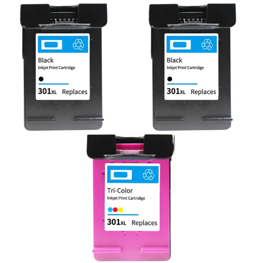 3x Huismerk Inktcartridges 301XL geschikt voor HP DeskJet 2540 Envy 4500 OfficeJet 2620