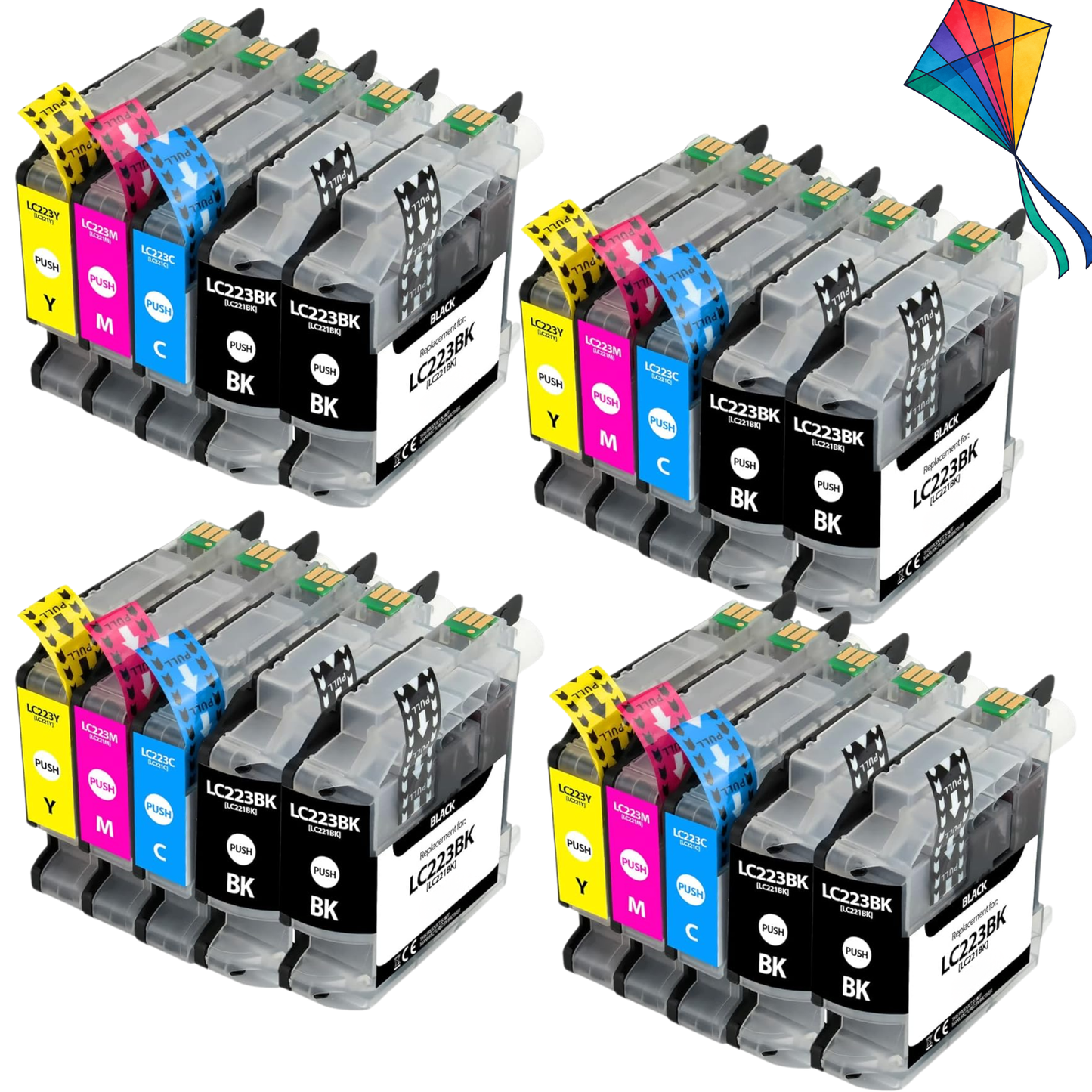 20 Huismerk compatibele voor Brother LC223 XL inktcartridges voor MFC-J5320DW MFC-J5620DW DCP-J4120DW DCP-J562DW