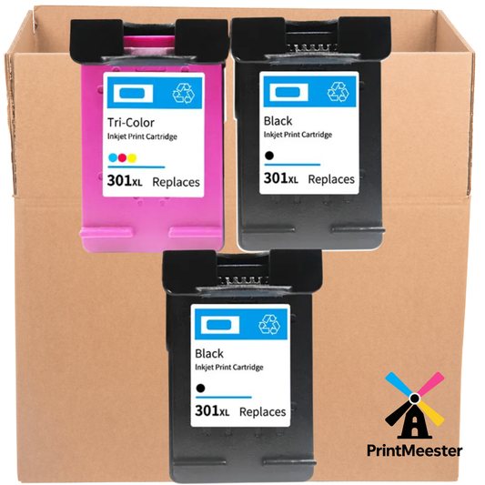 3x Huismerk Inktcartridges 301XL geschikt voor HP DeskJet 2540 Envy 4500 OfficeJet 2620