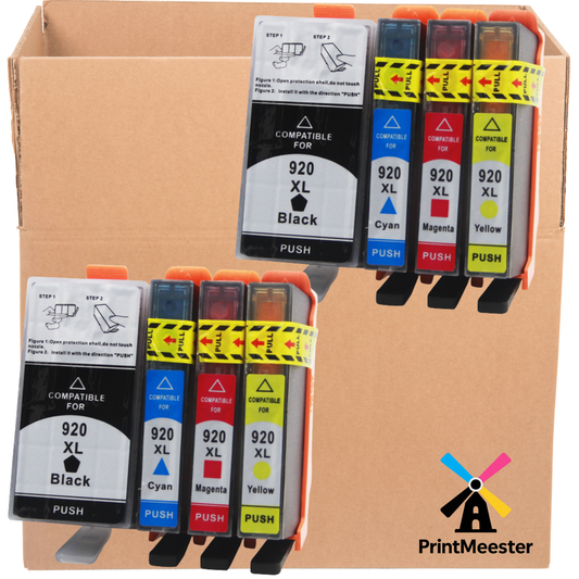 8x Huismerk Inktcartridges 920XL geschikt voor HP OfficeJet 6000 6500 7000 7500A