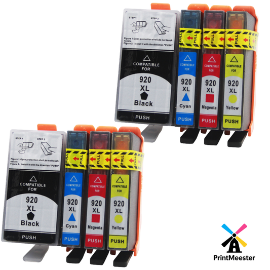 8x Huismerk Inktcartridges 920XL geschikt voor HP OfficeJet 6000 6500 7000 7500A