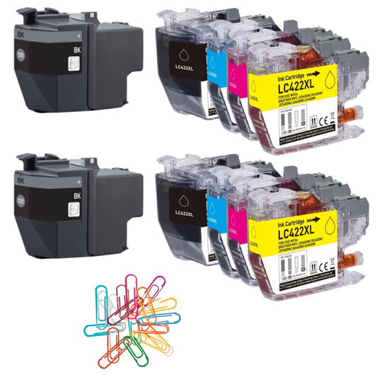10x Huismerk Inktcartridges LC-422XL geschikt voor Brother MFC-J5340DW MFC-J5740DW MFC-J6940DW
