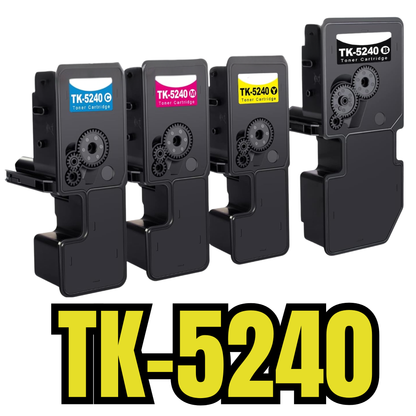 Voordeelpak 4-pack Huismerk Toners TK-5240 - Geschikt voor Kyocera Ecosys M5526 / P5026 - Zwart, Cyaan, Magenta, Geel