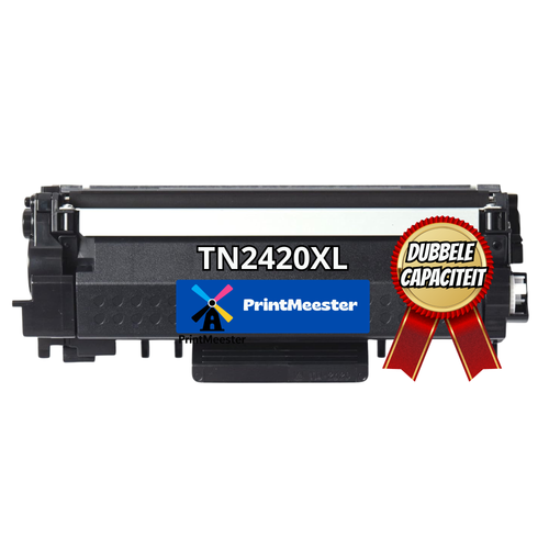 Toner cartridge geschikt voor Brother TN2420 XL - Met Chip - Hoge Capaciteit - TN-2420 (HOGE CAPACITEIT / JUMBO) Brother MFC L2710DW MFC-L2710DW HL-L2350DW DCP-L2530DW MFC-L2710DN MFC-L2750DW HL-2310D